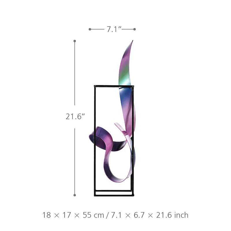 55 см живущая отдельно стоящая скульптура абстрактная настольная скульптура Современный домашний декор металлические художественные современные Центральные элементы R860 - Цвет: Многоцветный