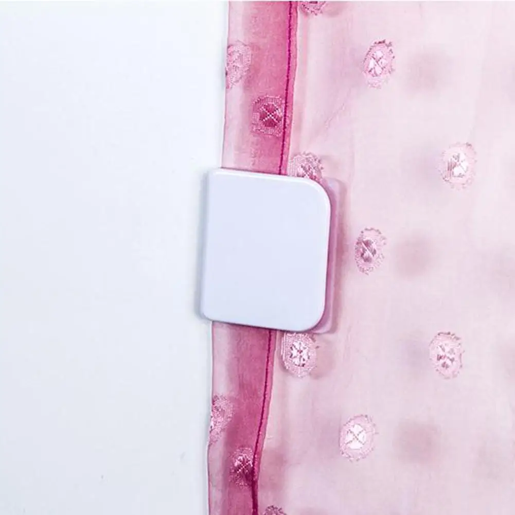 LanLan 2 шт. клейкая фиксация душ зажимы для занавесок u-образный фиксированный зажим бытовой ванной комнаты-25