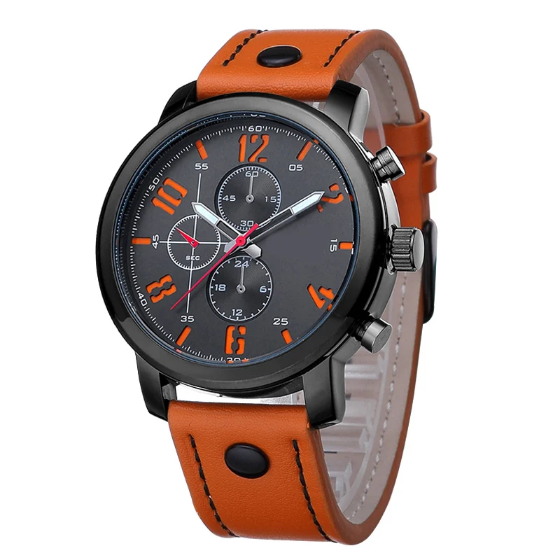 

2018 New Arrival Leather Luxury Casual Men Sports Watch for Curren Luxury Casual Men's Waterproof Business Quartz Watch