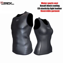 SLINX 2 мм cr светлая кожа неопрен Мокрые одежды спорта людей жилет Для мужчин Для женщин сноклинга костюм Дайвинг купальник куртка теплая Мокрые одежды спорта людей Вязаные Жилеты для женщин