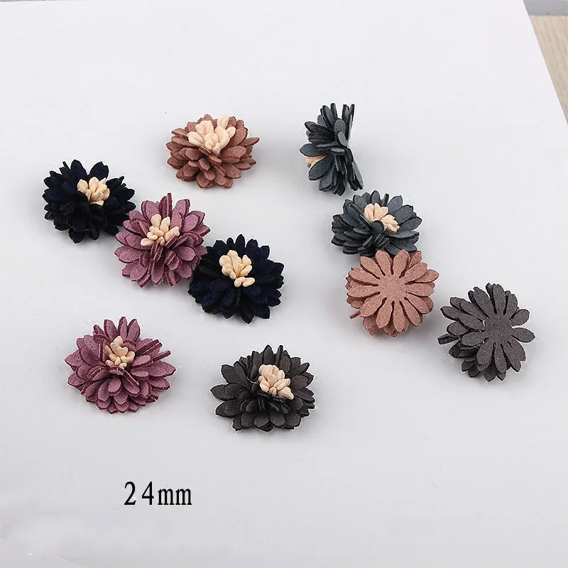 

Korean fabric flower DIY hair accessories, headband material package, brooch, mobile phone shell beauty decoration accessories