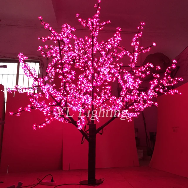 Christmas Led Lights Decoration Artificial Holiday Tree White Cherry Christmas Led Lights Decoration Artificial Holiday Tree White Cherry Blossom Outdoor Xmas New Year Wedding Party