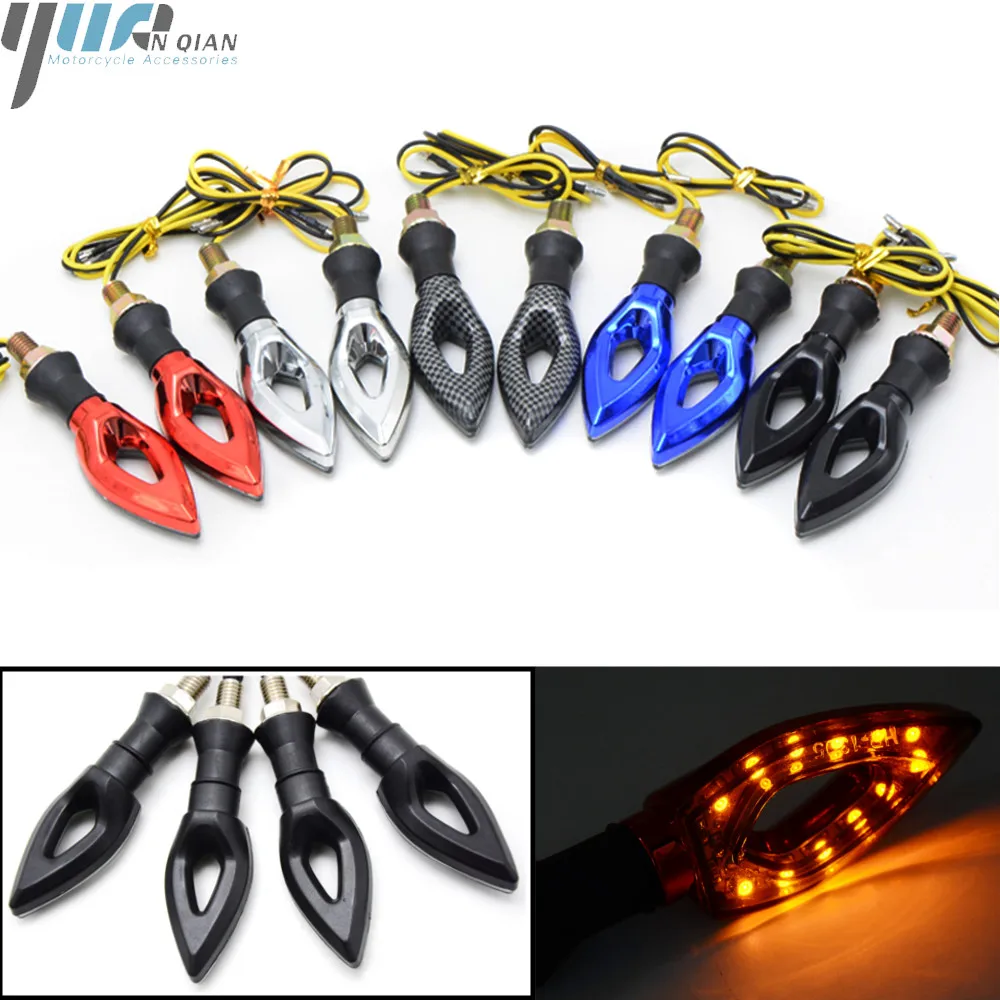 

Universal Motorcycle 12V LED Lights Turn Signal Light Lamp For Kawasaki ZX6R ZX7R ZX10R ZX14R NINJA650R Z800 Z1000 XADV 750