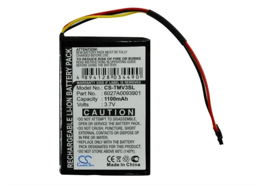 Аккумулятор Cameron Sino 1100mah для TOMTOM 4EM0. 001 01 N14644 V3 XL IQ 6027A0093901 | Мобильные телефоны и