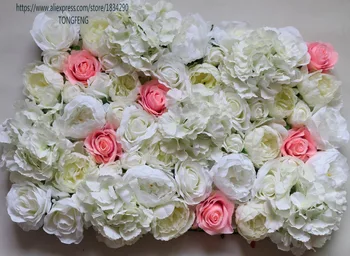 

TONGFENG Artificial silk hydrangea rose peony 3D flower wall wedding background decoration flowe runner wedding 10pcs/lot