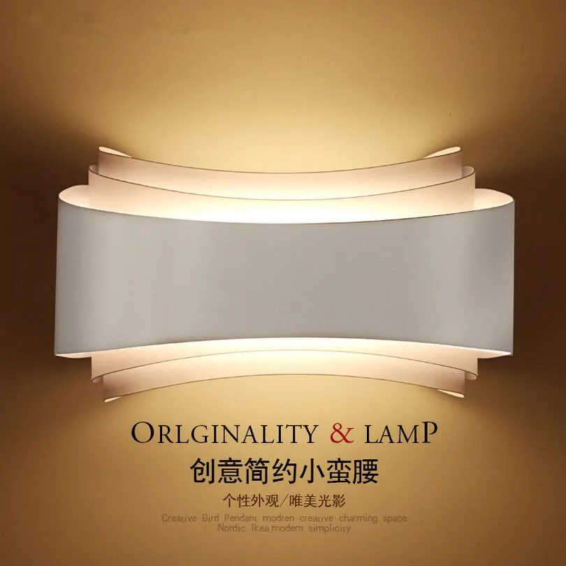 ONDENN Modern minimalist creative wall lamp white body led living room