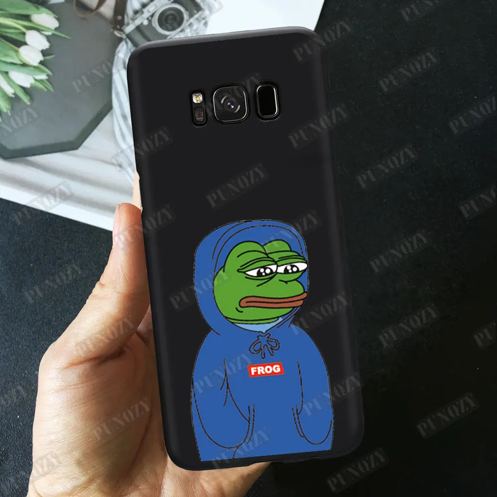 Забавный чехол для телефона Pepe the Frog для samsung S10 S8 S9 Plus S7 TPU силиконовый чехол для iphone 11 pro MAX XR 8 6S 7 Plus XS X - Цвет: TPU A464