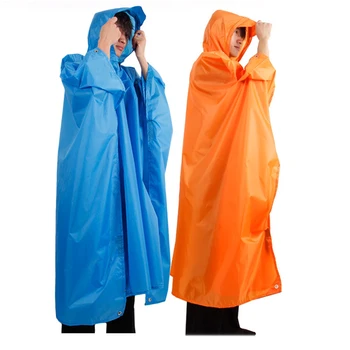 

Behokic Sports Hiking Camping Multi-function Raincoat Poncho/Backpack Hood/Ground Pad Mat/Sunshade impermeable Rain Coat Cover