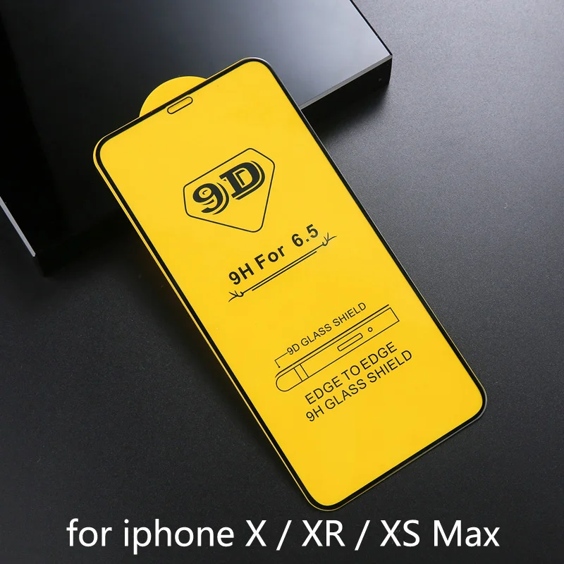 Закаленное стекло 9D Lovebay для iPhone 6 6s 7 8 Plus X XR XS Max защита экрана полное покрытие