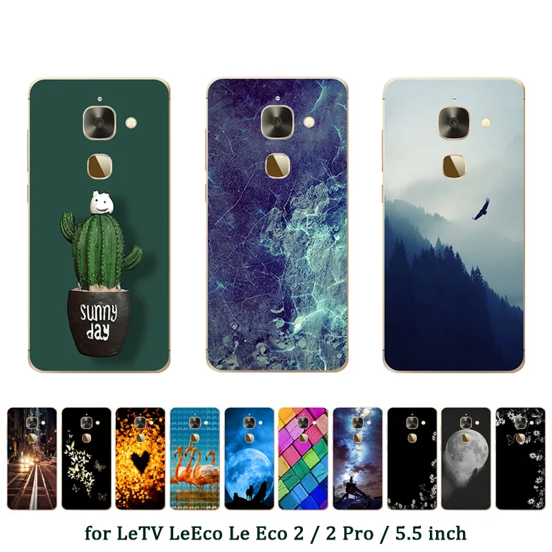 Для Letv LeEco Le Eco 2/2 Pro Чехол Мягкий силиконовый TPU чехол гримаса шаблон телефон 5