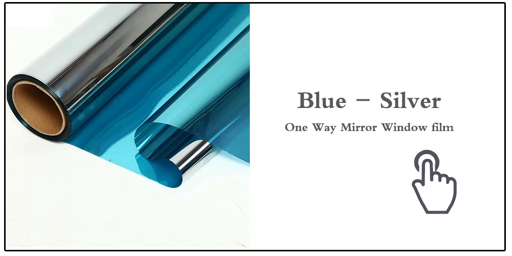 50 на 200 см Черно-серебристая самоклеющаяся виниловая наклейка One Way Vision с зеркальным эффектом оконная Тонирующая пленка УФ-отторжение контроль тепла
