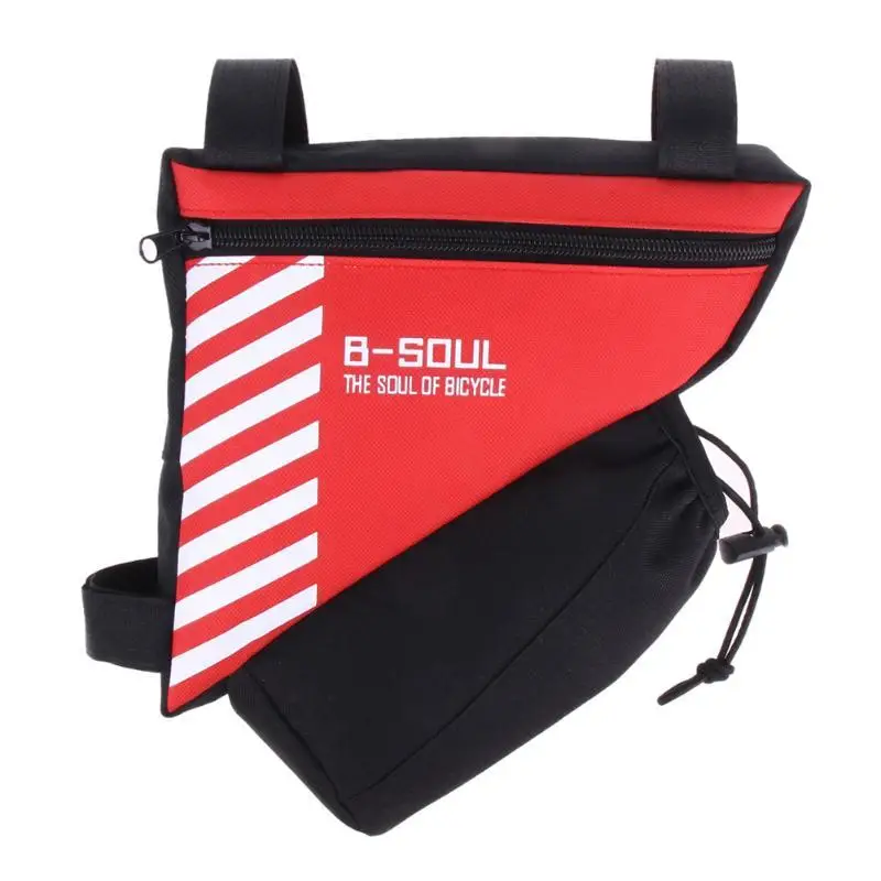 Top 2019 Bike Triangle Bag For Bicycle Front Frame Bag Cycling Top Tube Bag With Water Bottle Pocket Bicycle Accessories,no bottle 7