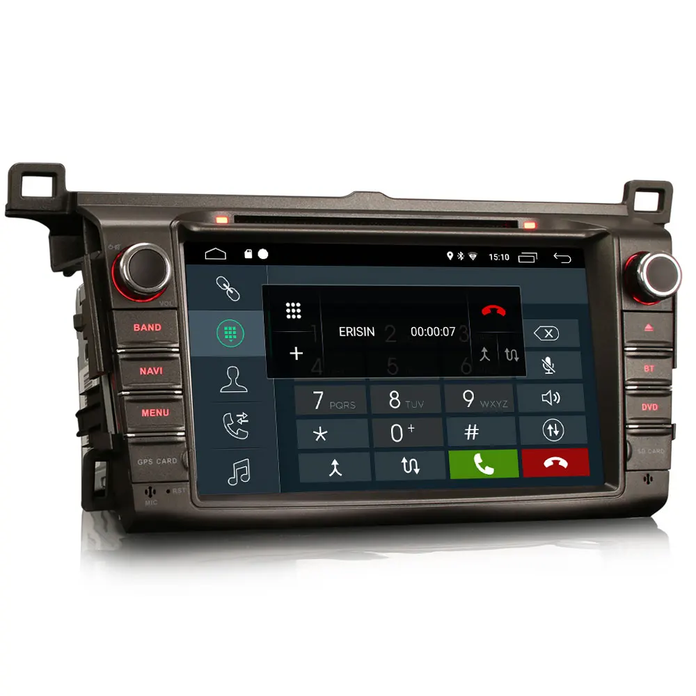 Perfect Erisin ES2934R 8" Car Multimedia Player Auto Radio Android 9.0 DAB+ DVR OBD GPS for TOYOTA RAV4 (2013-2015) 2