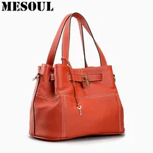 Luxury Casual Tote Bag Female Genuine Leather Designer Handbags High Quality Woman Shoulder Crossbody Bags Ladies Leather Brand