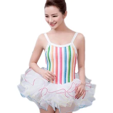 Очки с настоящими акриловыми девочек Justaucorps детский балетный танец юбка с подтяжками на весну Новая одежда и выступление на сцене платье для девочек