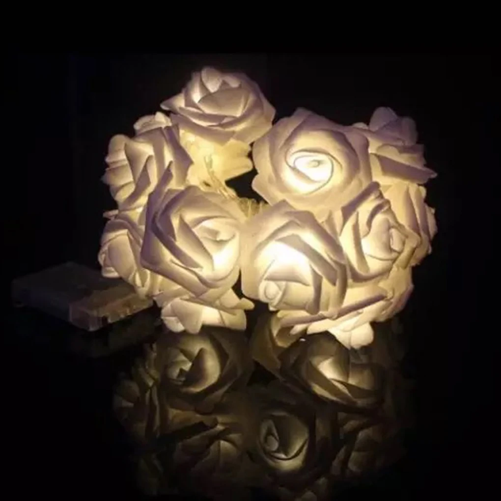 

10m 100LED Rose Flower LED String Lights Event Christmas Wedding Birthday Party Decoration Nigth Lamp US Plug