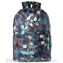 Наруто Syaringan печать Плечи сумка подростков студентов случайные путешествия рюкзак для мужчин и женщин