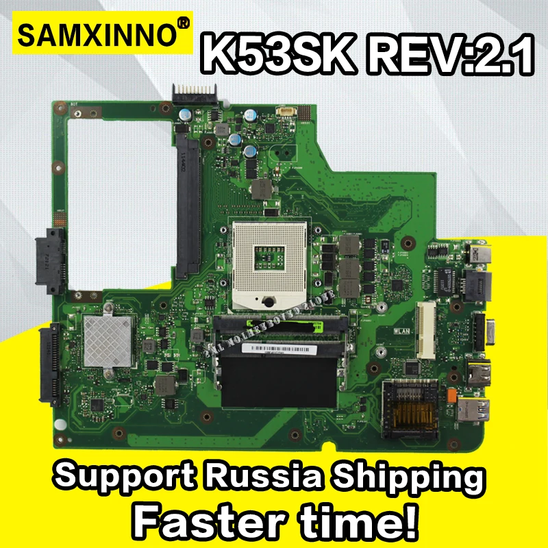 ل Asus A53SK K53SK اللوحة K53SK REV 2.1 اللوحة 60-N7RMB2100-D05 اللوحة S-6