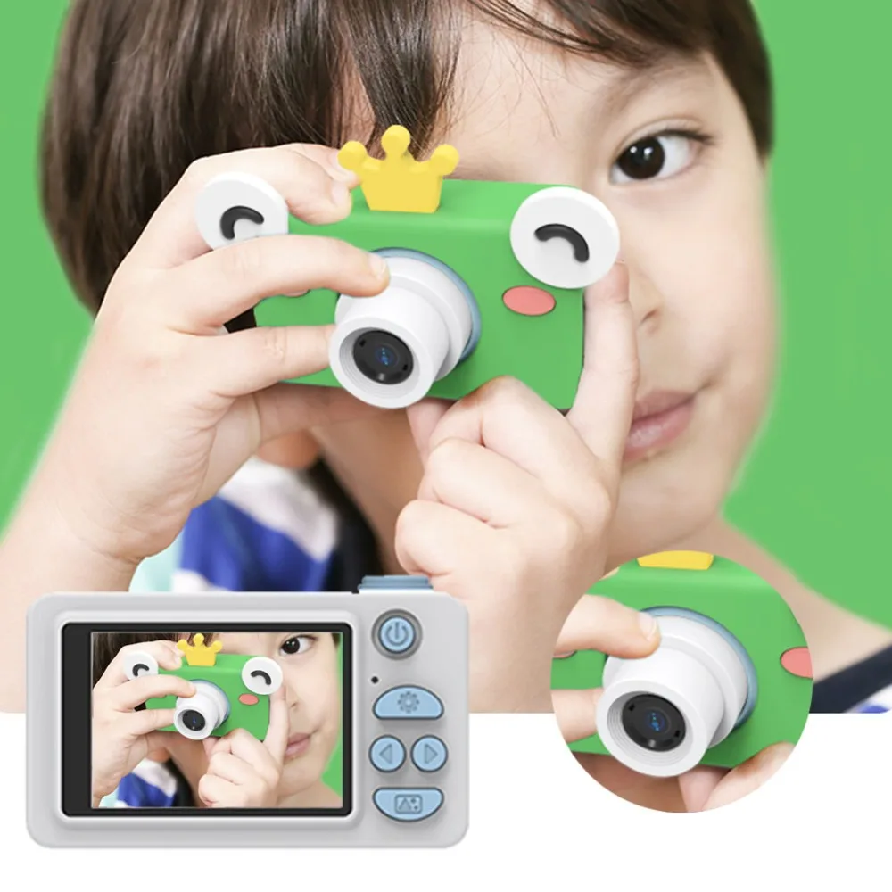 HitTime 8.0MP милая детская Камера 2," ЖК-дисплей мини цифровая камера s Мультфильм фото камера игрушка милый для детей подарки на день рождения