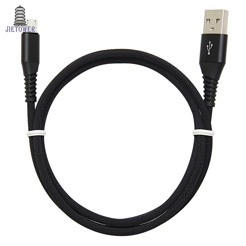 하이 인장 라이트닝/마이크로 USB/타입 c 케이블, 아이폰 x78 케이블용 내구성 나일론 꼰 데이터 동기화 충전기 케이블, 500 개