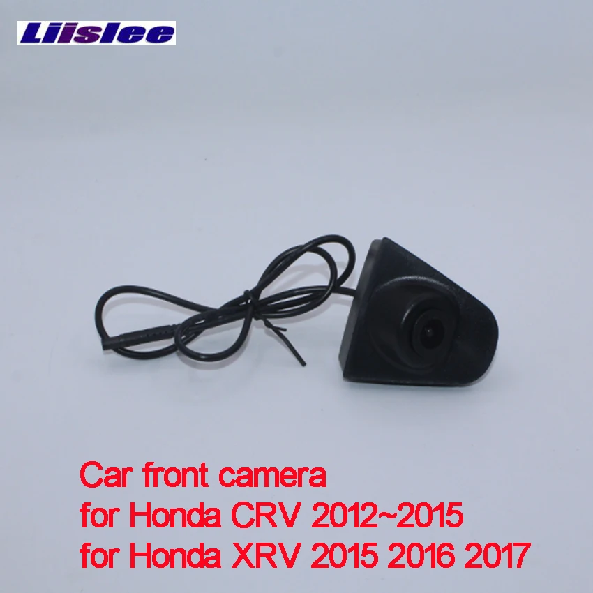 LiisLee парковочные Аксессуары Логотип Автомобильная Передняя камера для Honda CRV 2012~ для Honda XRV водонепроницаемая CCD