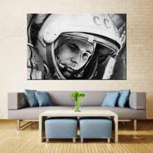 Forbeauty Картина на холсте, настенная живопись, первый космонавт Юри Гагарин, распылительная печать, водостойкие чернила, домашний декор