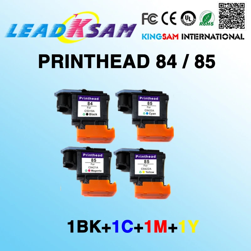 4 шт. печатающая головка 84 85 C5019A C9420A C9421A C9422A совместимая с hp84 заменяемая hp85 для 30 90R