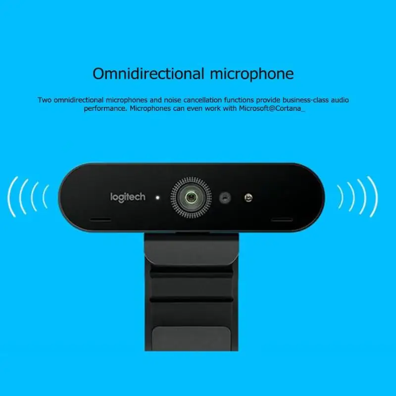 Logitech C1000e BRIO 4K Ultra HD веб-камера 1080P 5X цифровой зум Автофокус камера с микрофоном для видео конференции потоковой записи
