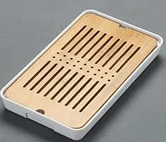 Bamboo Tea Tray Drainage Water Storage