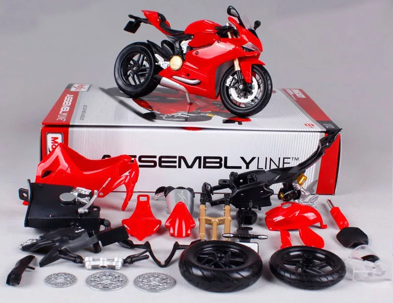 Maisto 1:12 Ducati 1199 PANIGALE Сборка DIY модель мотоцикла и велосипеда игрушки подарки для мальчиков