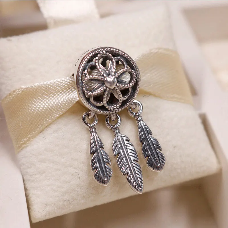 

Fit Original Pandora Charms Bracelet 925 Sterling Silver Spiritual Dream Catcher Dangle Charm Beads DIY Jewelry Wholesale