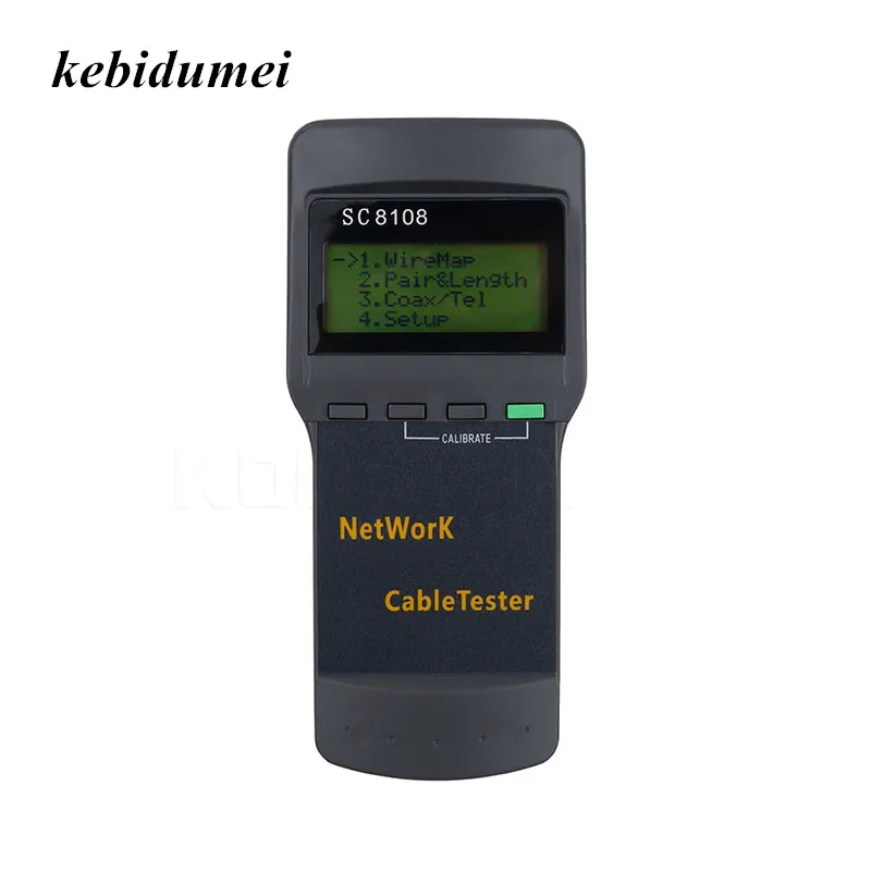 Портативный SC8108 ЖК-тестер беспроводной сети телефонный кабельный тестер и измеритель с ЖК-дисплеем