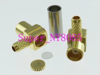 

10pcs Connector MCX female right angle crimp for RG316 LMR100 RG174