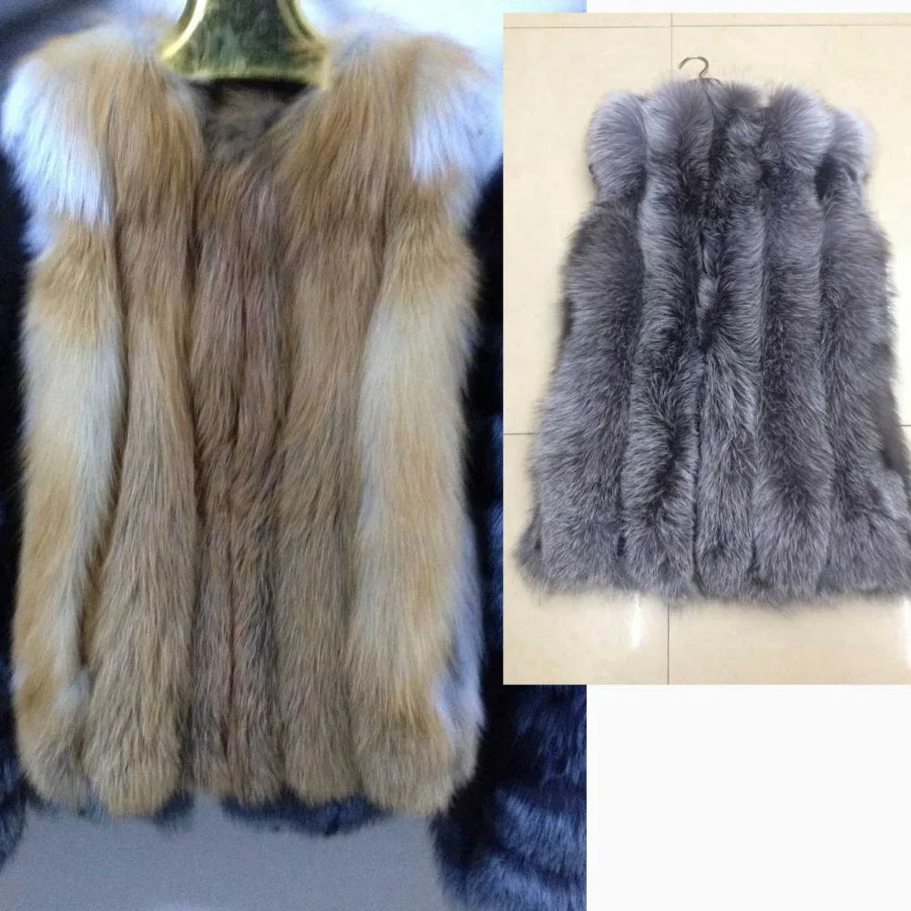 Red Fur Véritable Rouge D'hiver Fourrure Vêtements Réel Outwear Bon Renard Naturelle Gilet Silver silver Prix Fur Fox De 2019 Femmes Femelle IpUqTaCaw