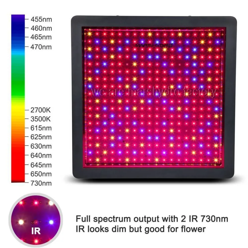 Mars Hydro Mars II 1600 Вт полный спектр светодиодный светильник для выращивания растений для внутреннего сада Гидропоника Veg Цветочные растения медицинские