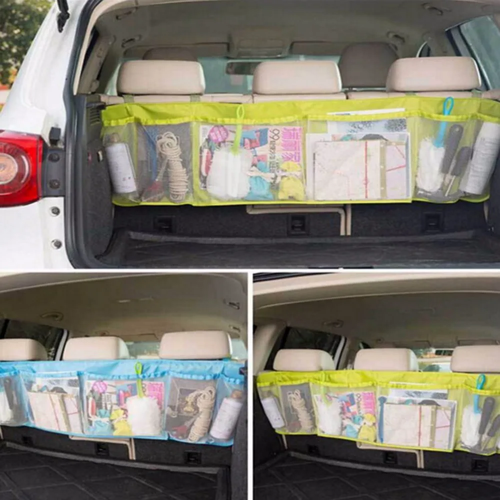 

1PCS Multipurpose and Foldable Five Pocket Travel Bags Car Trunk Interior Removable Travel Bag Mesh Bag