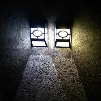 

New solar wall lamp garden villa outdoor waterproof fence stair ladder lamps garden decoration solar led lighting fixture