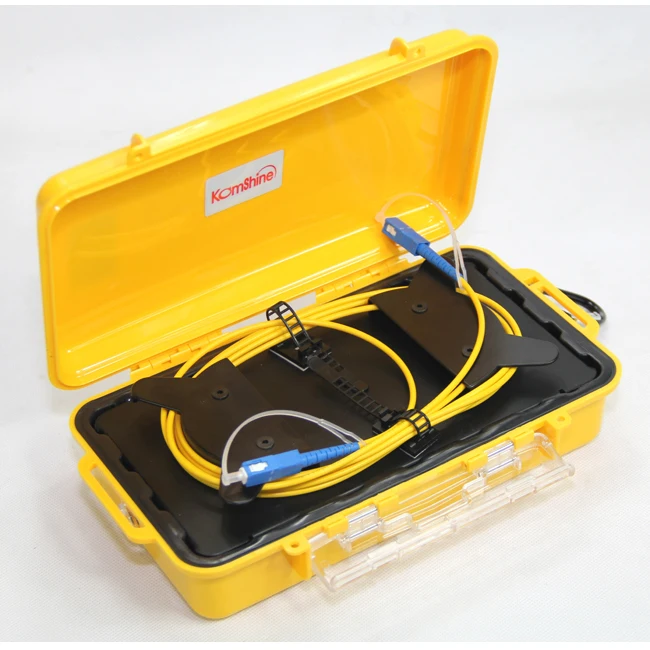 

Komshine SC/UPC-SC/UPC 9/125 SM OTDR Launch Cable Box ,Fiber Ring ,OTDR dead zone Eliminator 500M