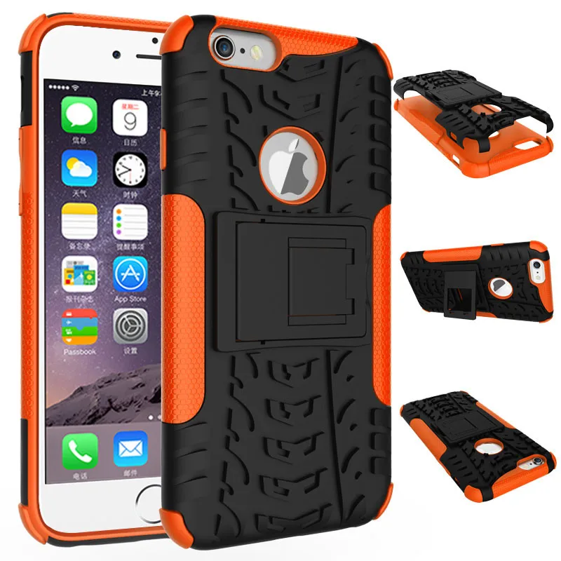 

Case For iPhone 6 Case Soft Silicone & Hard Plastic Armor Cases For Apple iPhone 6 6S Case 4.7'' For iphone6 Phone Cover