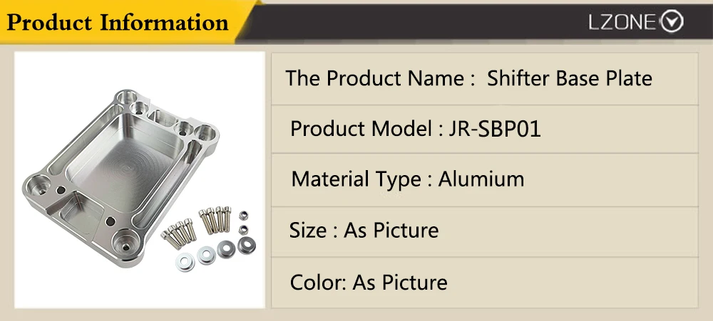 LZONE-заготовка переключения передач Базовая пластина для Civic Integra RSX/K20 K24 K-Серия двигателя EG EK DC2 EF JR-SBP01