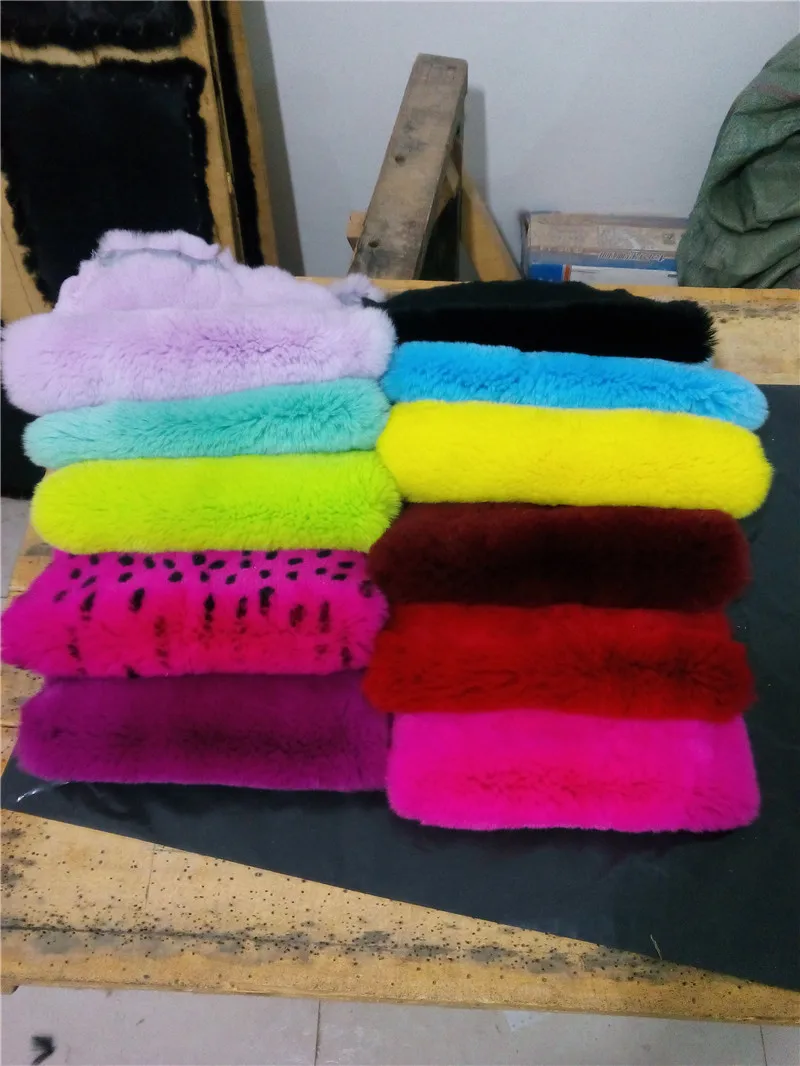 

Rex rabbit skin fur raw material DIY material for craft tanned rabbit pelt dyed color rex rabbit fur phone case