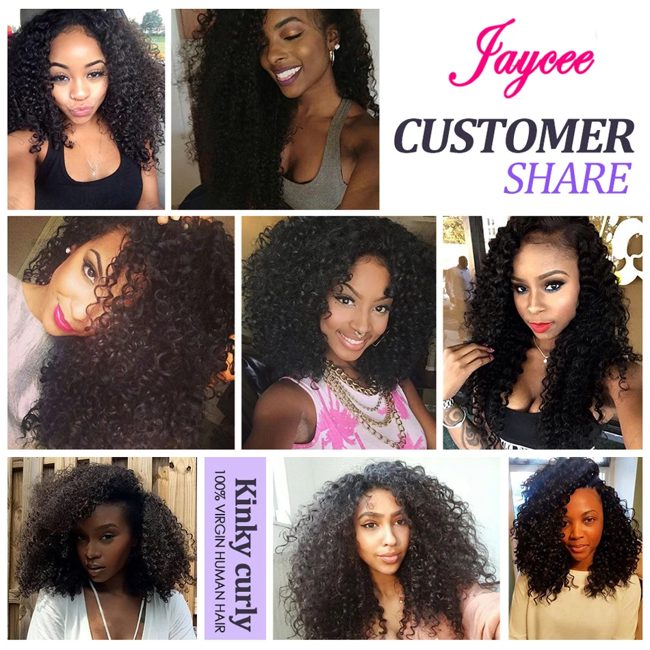 Jaycee Brazillian Curly Hair Bundles With Closure Brazilian Hair Weave Bundles with Closure Human Hair Extension capelli umani