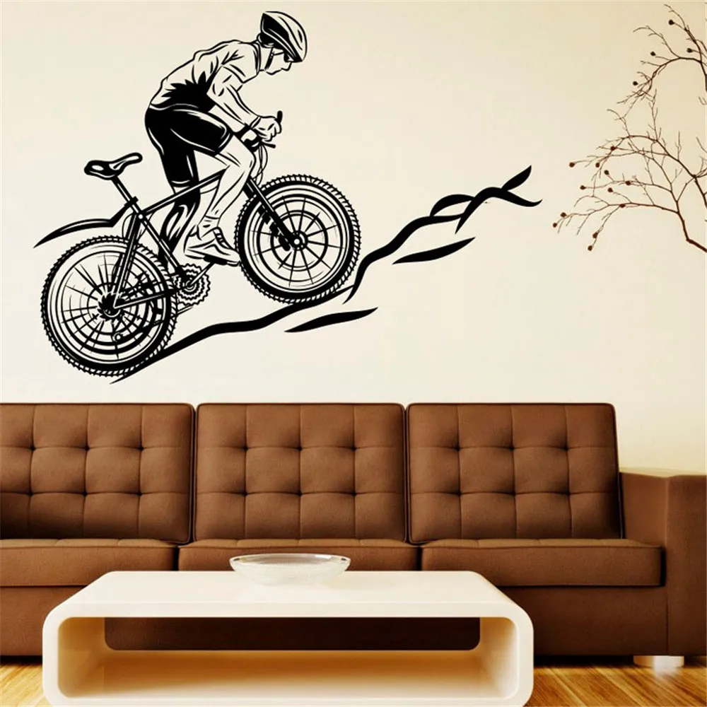 Bicycle Wall Decal Vinyl Sticker Sports Removable Sticker