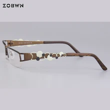 Модные женские очки, полуоправы, мужские очки, круглые украшения, женские очки marca, оправа для оптических очков