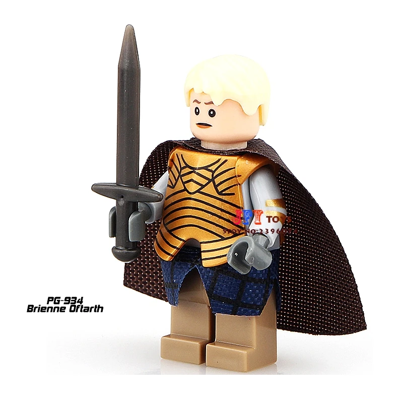 

Single Sale superhero Game of Thrones Brienne Oftarth building blocks model bricks toys for children brinquedos menino
