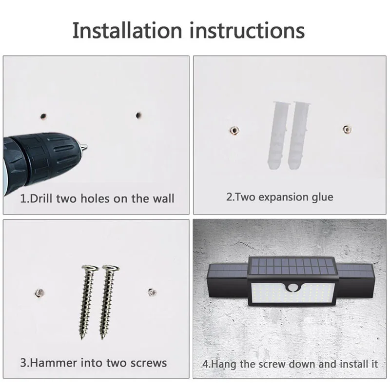 Upgraded Version Retractable Solar Folding Wall Light (41)