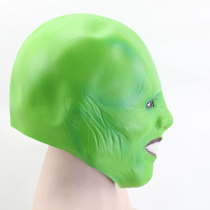 GNHYLL Хэллоуин де Джима Карри фильмы Masker Косплей Groen Kostuum Volwassen маскарадный костюм