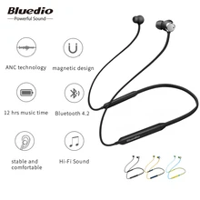Bluedio TN беспроводные Bluetooth наушники с шумоподавлением шейным диапазоном BT4.2 спортивные наушники с мощным басом для сотового телефона