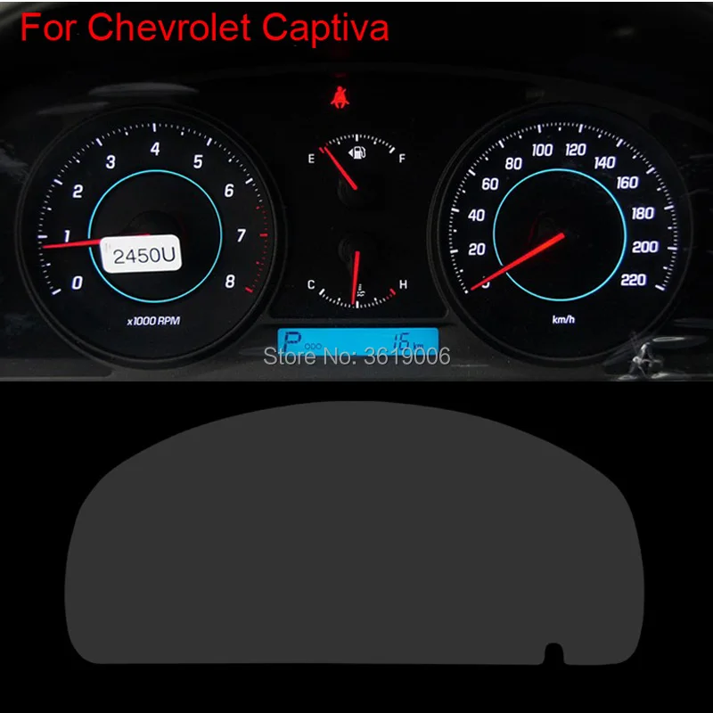 

TOMMIA For Chevrolet Captiva 09-17 Screen Protector HD 4H Dashboard Protection Film Anti-scratches Car Sticker