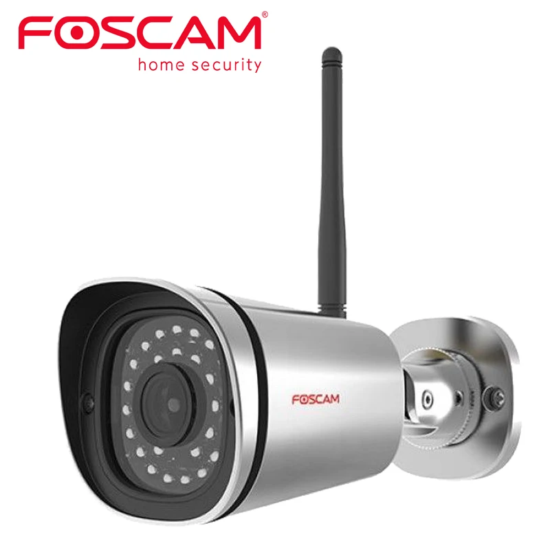 Foscam FI9800P 720 P Беспроводной HD IP пуля CCTV Камера с 65 футов Ночное видение-серебро